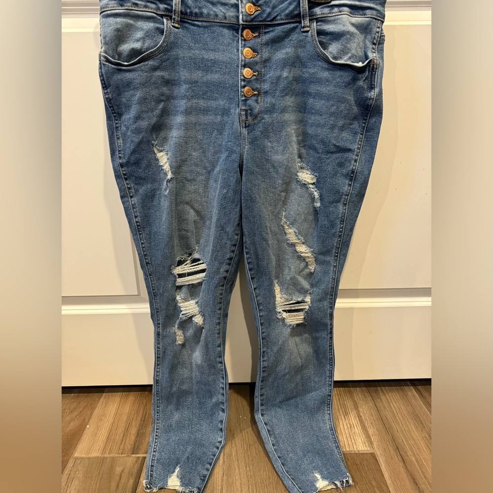 Maurices Distressed Skinny Jeans
